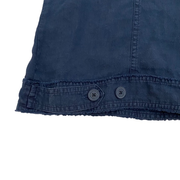 Tommy Bahama Blue Silver Bird Design Two Palms Linen Raw Edge Reworked Jacket,XL - Picture 9 of 16